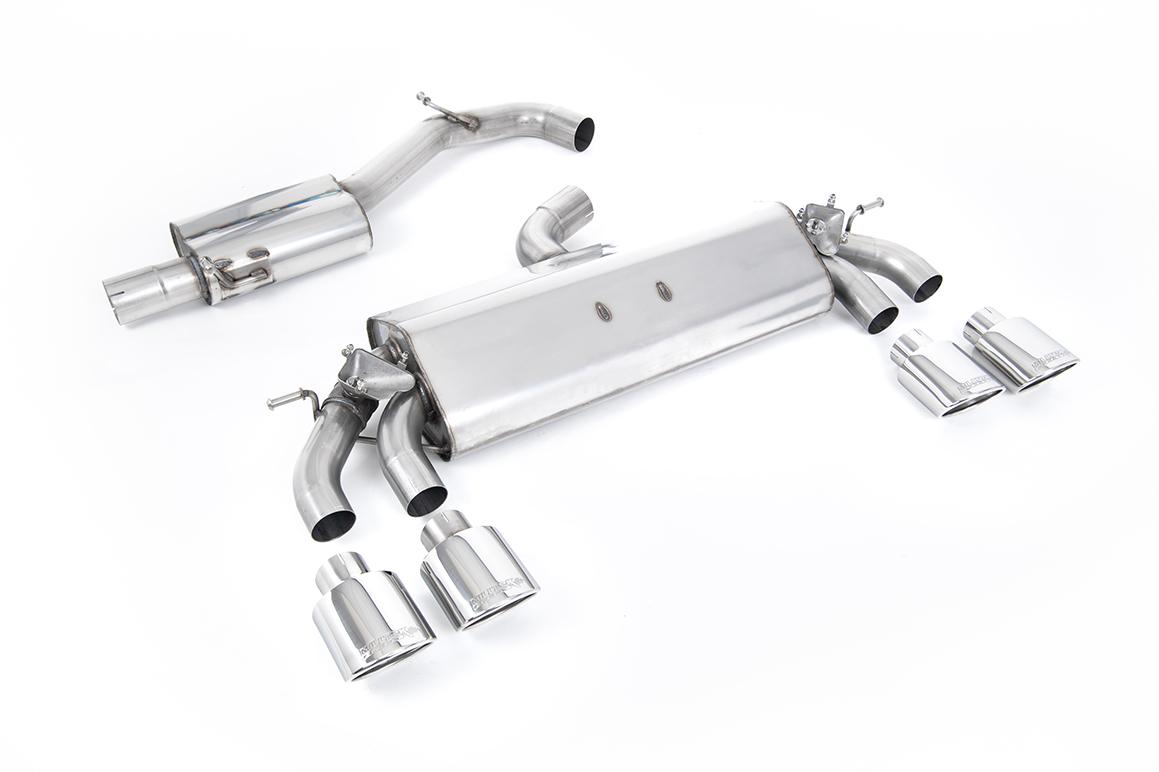 Milltek Resonated Cat-Back Exhaust | VW Golf R MK7.5-Polished Tips