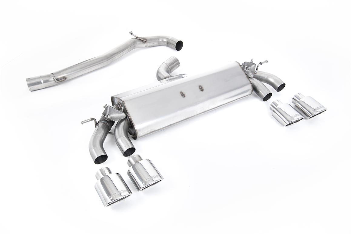 Milltek Non-Resonated GPF Back Exhaust | VW Golf MK7.5 R-Polished Tips