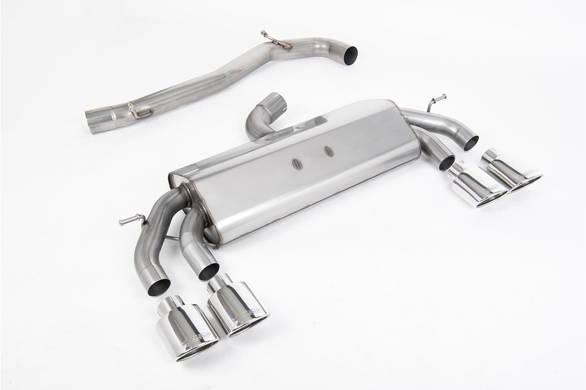 Milltek Non-Resonated Race Cat-Back Exhaust | VW Golf R MK7.5-Polished Tips
