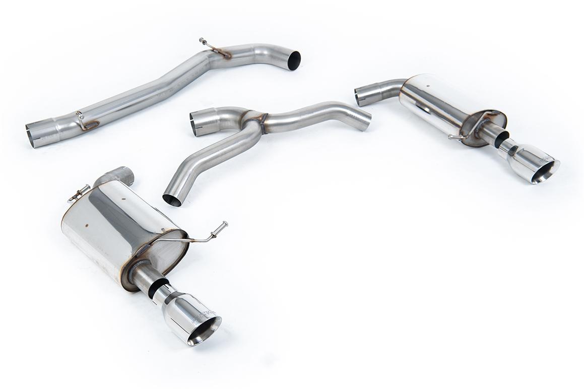 Milltek Non-Resonated Cat-Back Exhaust | VW Golf MK7 2.0 TFSI-Polished Tips