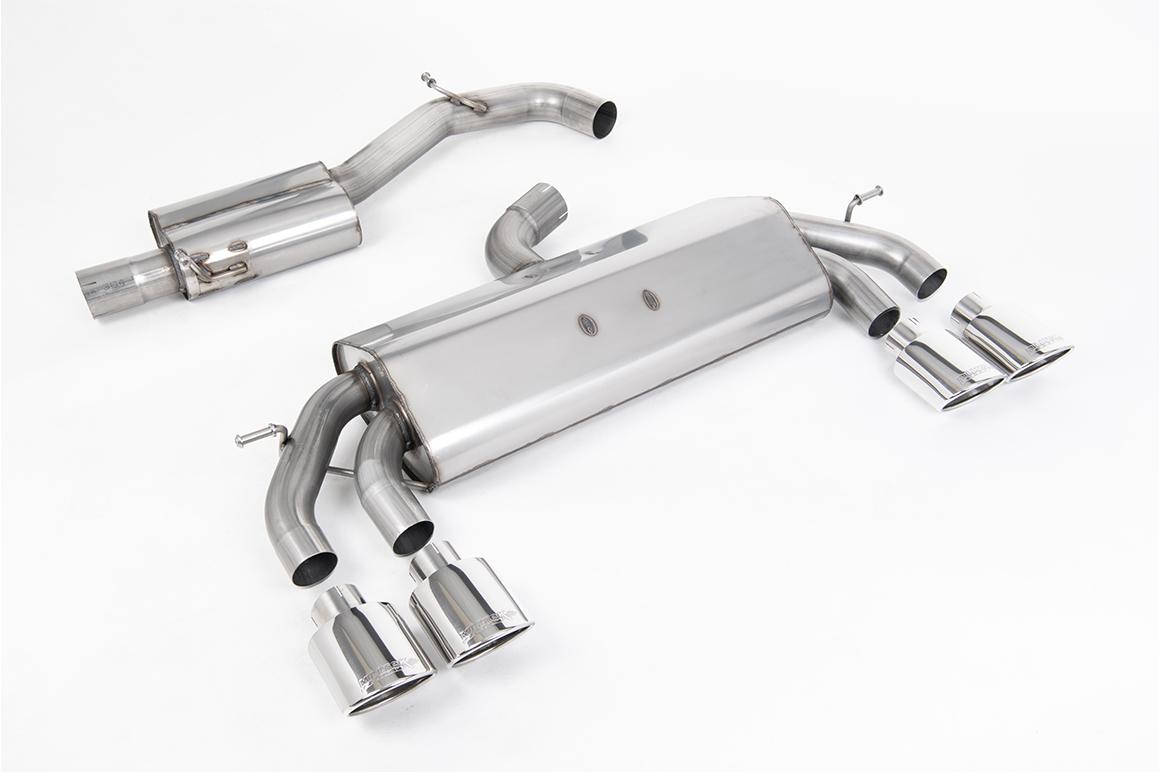 Milltek Resonated Race Cat-Back Exhaust | VW Golf R MK7.5-Polished Tips