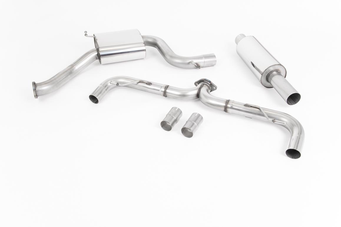 Milltek Road+ Cat-Back Exhaust | VW Golf MK7.5 GTI-Cerakote Black Tips Milltek Road+ Cat-Back Exhaust | VW Golf MK7.5 GTI-Cerakote Black Tips