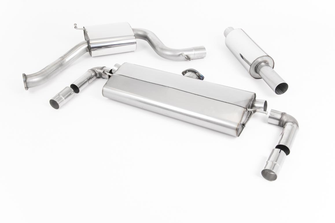 Milltek Resonated Cat-Back Exhaust | VW Golf MK7.5 GTI-Carbon Fibre Tips