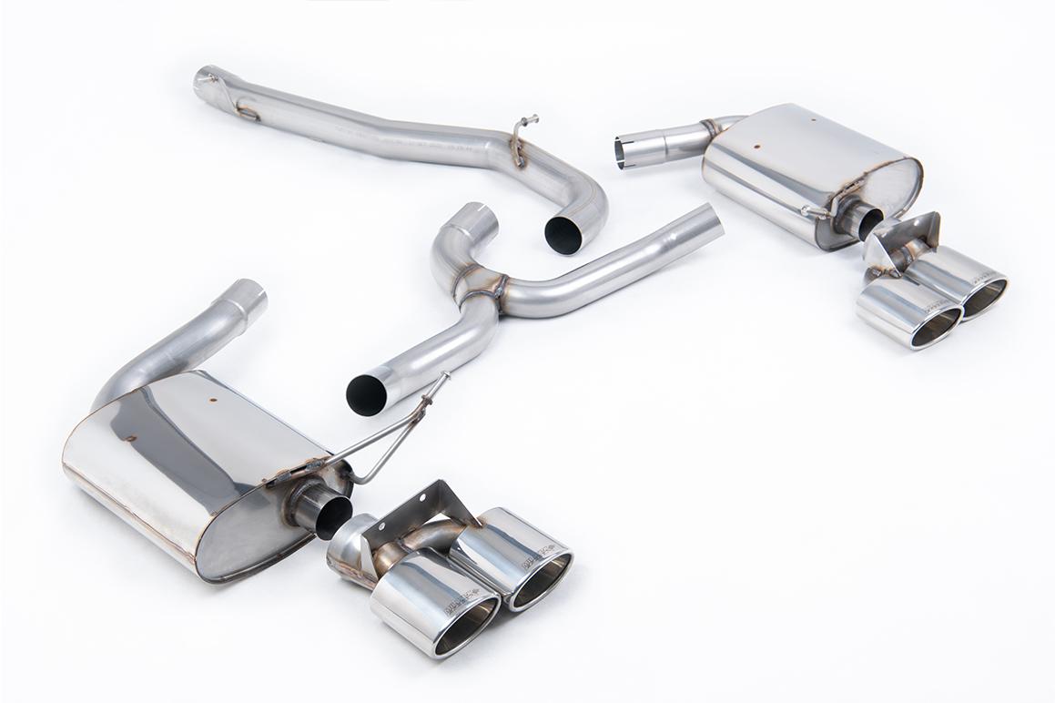 Milltek Non-Resonated Cat-Back Exhaust | VW Golf R MK7.5 Estate-Polished Tips
