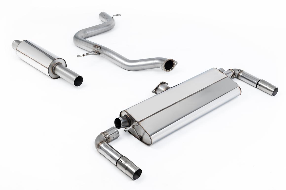 Milltek Resonated Cat-Back Exhaust | VW Golf MK7.5 GTI-Burnt Titanium Tips