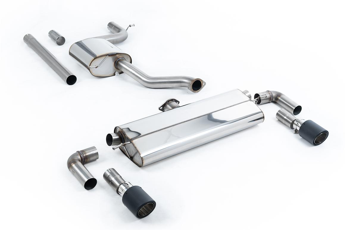 Milltek Resonated Cat-Back Exhaust | VW Golf MK7.5 GTI-Carbon Fibre Tips Milltek Resonated Cat-Back Exhaust | VW Golf MK7.5 GTI-Carbon Fibre Tips