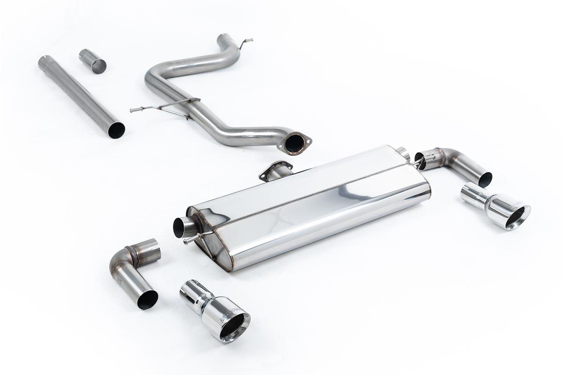 Milltek Non-Resonated Cat-Back Exhaust | VW Golf MK7.5 1.5 TSI Evo GT/R-Line-Polished Tips Milltek Non-Resonated Cat-Back Exhaust | VW Golf MK7.5 1.5 TSI Evo GT/R-Line-Polished Tips
