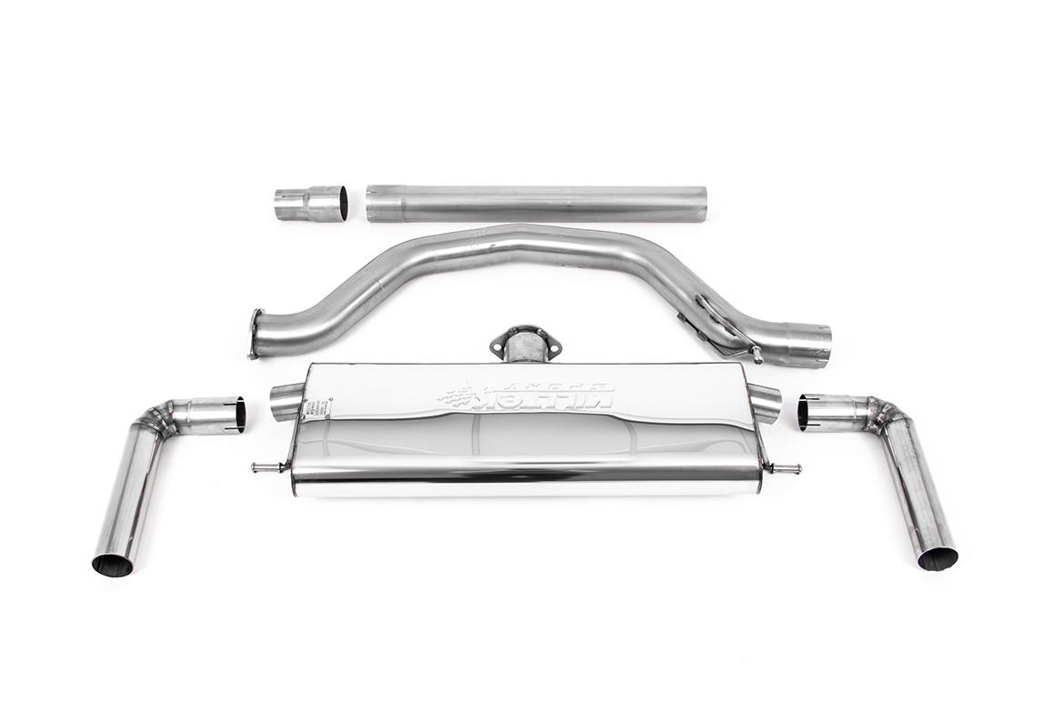Milltek 80mm Cat-Back Exhaust | VW Golf MK8 GTI-Burnt Titanium Tips