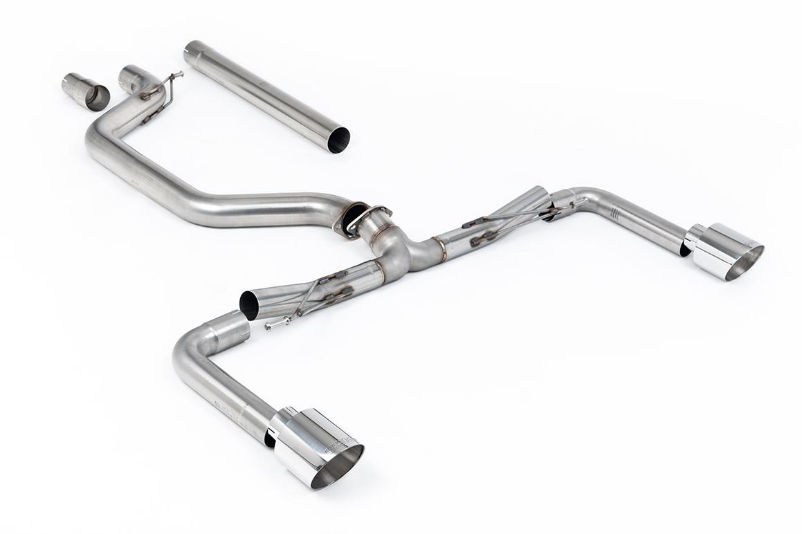 Milltek 80mm Non-Resonated Race Cat-Back Exhaust | VW Golf MK8 GTI-Polished Tips Milltek 80mm Non-Resonated Race Cat-Back Exhaust | VW Golf MK8 GTI-Polished Tips