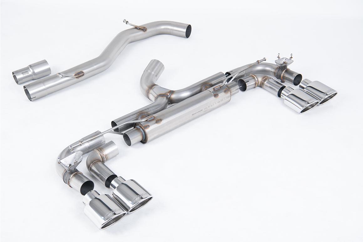 Milltek 80mm Non-Resonated Race Cat-Back Exhaust | VW Golf R MK7