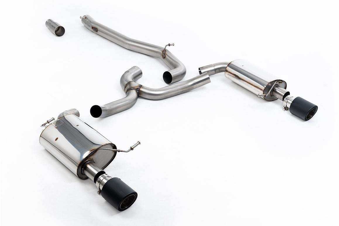Milltek Non-Resonated Cat-Back Exhaust | VW Golf MK7 Alltrack 1.8TSI-Carbon Tips Milltek Non-Resonated Cat-Back Exhaust | VW Golf MK7 Alltrack 1.8TSI-Carbon Tips