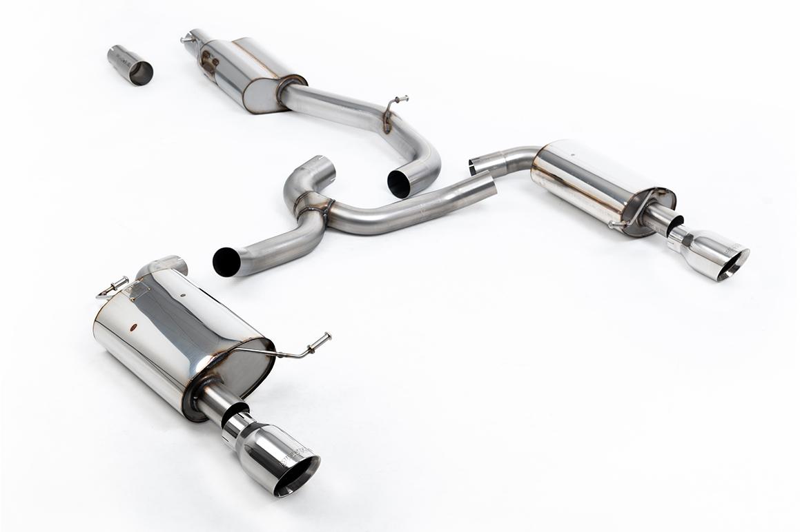 Milltek Resonated Cat-Back Exhaust | VW Golf MK7 Alltrack 1.8TSI-Polished Tips Milltek Resonated Cat-Back Exhaust | VW Golf MK7 Alltrack 1.8TSI-Polished Tips
