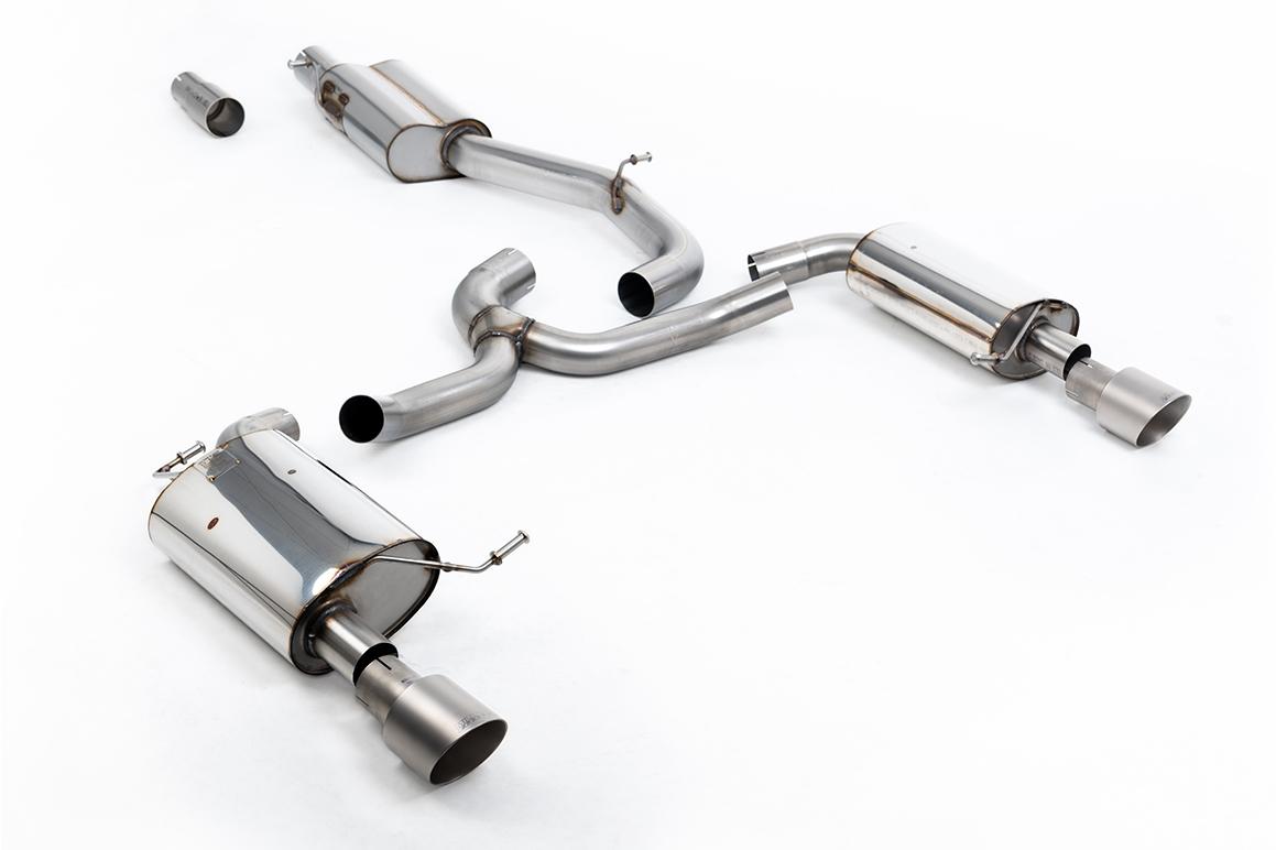 Milltek Resonated Cat-Back Exhaust | VW Golf MK7 Alltrack 1.8TSI-Titanium Tips Milltek Resonated Cat-Back Exhaust | VW Golf MK7 Alltrack 1.8TSI-Titanium Tips