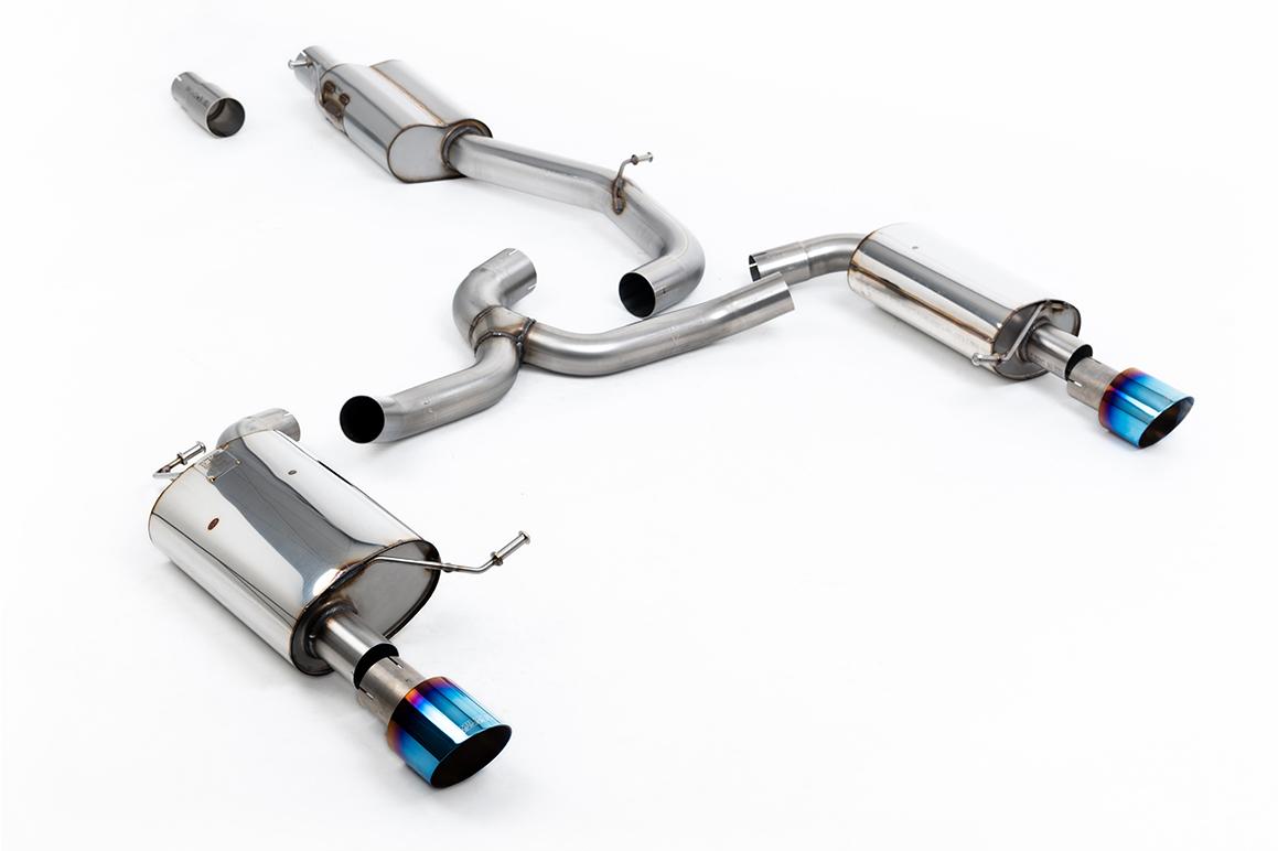 Milltek Resonated Cat-Back Exhaust | VW Golf MK7 1.8 TSI Alltrack-Burnt Titanium Tips Milltek Resonated Cat-Back Exhaust | VW Golf MK7 1.8 TSI Alltrack-Burnt Titanium Tips