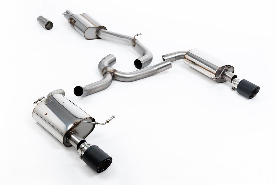Milltek Resonated Cat-Back Exhaust | VW Golf MK7 Alltrack 1.8TSI-Carbon Tips Milltek Resonated Cat-Back Exhaust | VW Golf MK7 Alltrack 1.8TSI-Carbon Tips