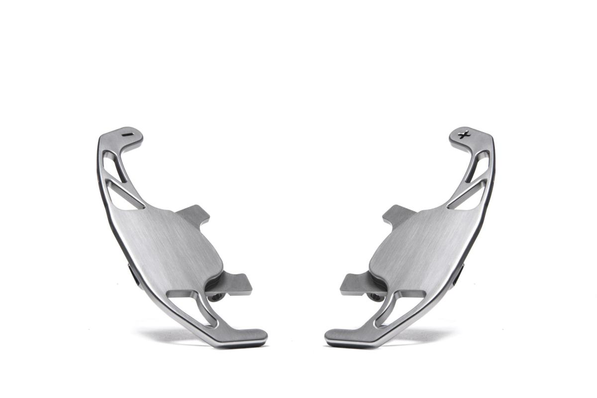 RacingLine Billet DSG Paddles Titanium finish / Audi 8V A3 & S3 (non-Audi Sport steering wheel) / Leon III 5F RacingLine Billet DSG Paddles Titanium finish / Audi 8V A3 & S3 (non-Audi Sport steering wheel) / Leon III 5F