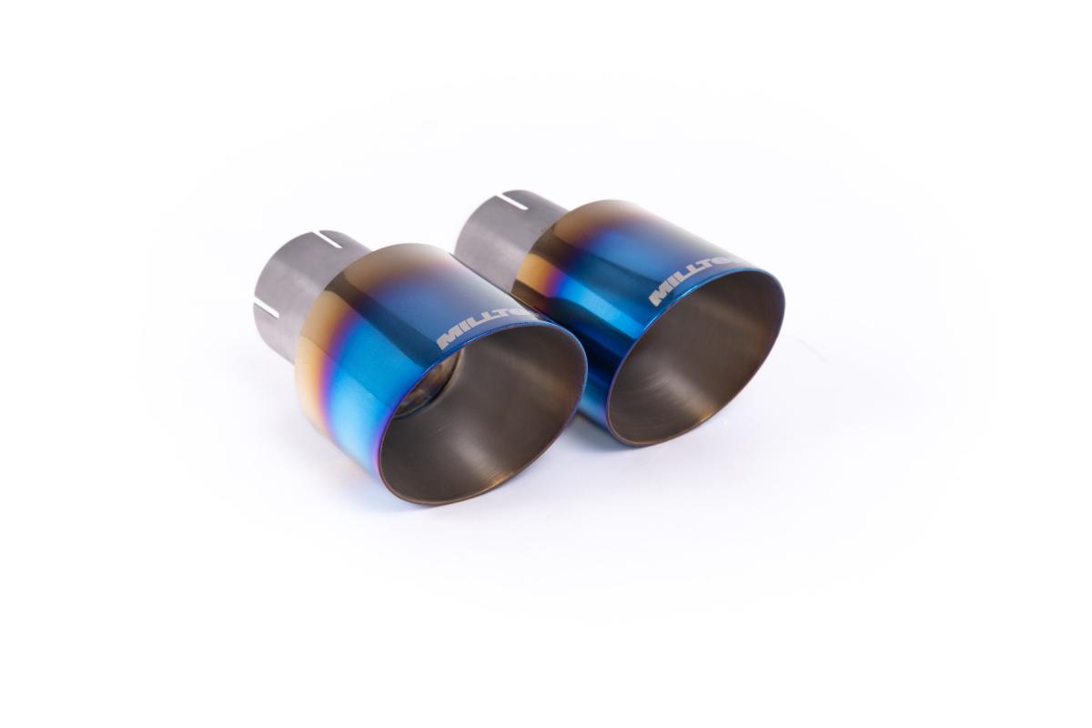 Milltek Resonated Cat-Back Exhaust | Mini Cooper S F66 - Burnt Titanium Tips Milltek Resonated Cat-Back Exhaust | Mini Cooper S F66 - Burnt Titanium Tips