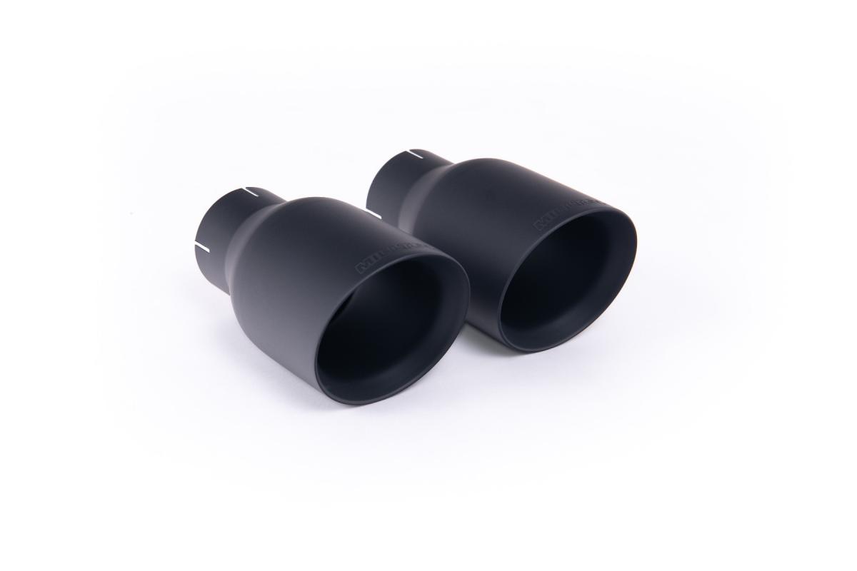 Milltek Resonated Cat-Back Exhaust | Mini Cooper S F66 - Cerakote Black Tips Milltek Resonated Cat-Back Exhaust | Mini Cooper S F66 - Cerakote Black Tips