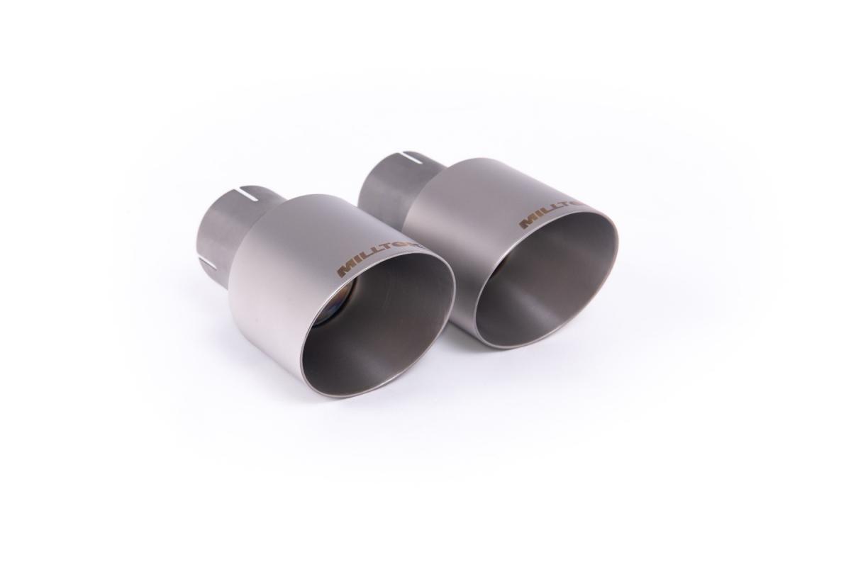 Milltek Resonated Cat-Back Exhaust | Mini Cooper S F66 - Brushed Titanium Tips Milltek Resonated Cat-Back Exhaust | Mini Cooper S F66 - Brushed Titanium Tips