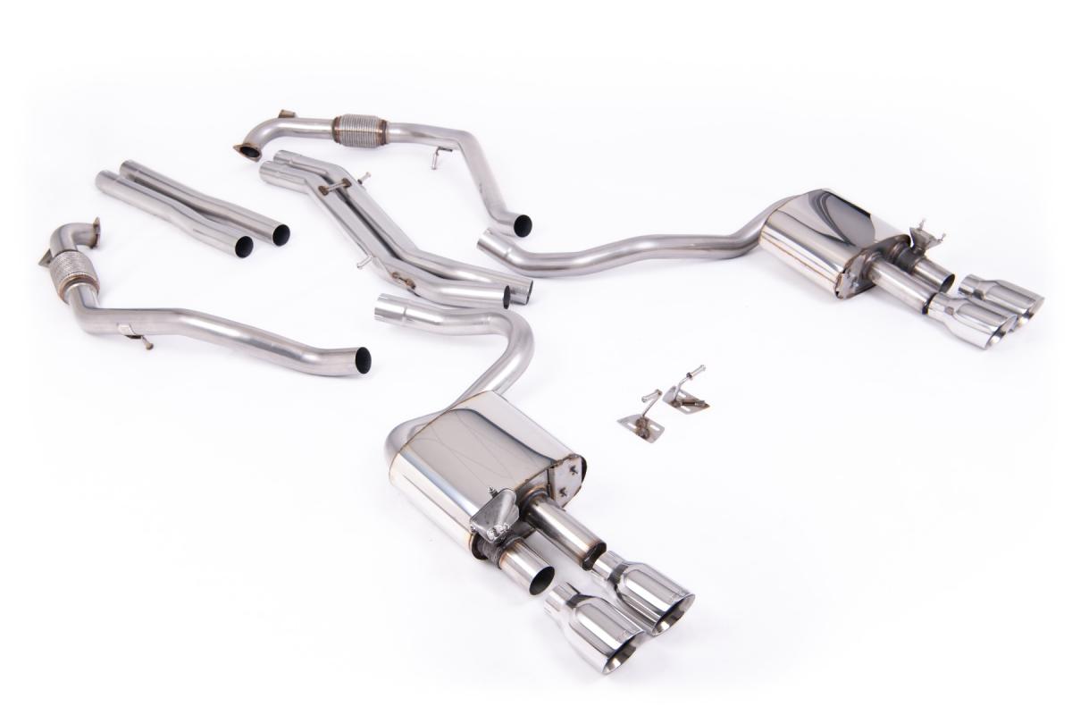Milltek Non-Resonated Cat-Back | Audi B9 S5 Sportback - Polished Tips Milltek Non-Resonated Cat-Back | Audi B9 S5 Sportback - Polished Tips