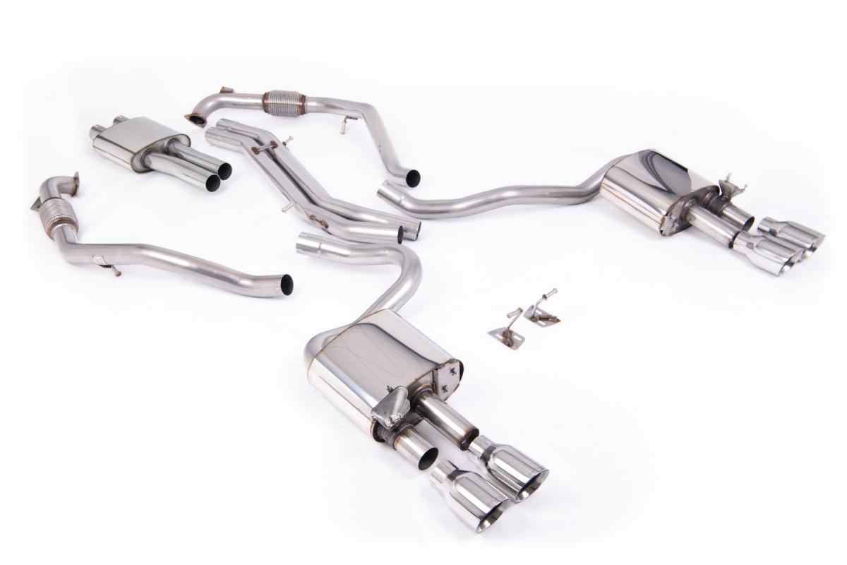 Milltek Resonated Cat-Back Exhaust | Audi B9 S5 3.0 V6 - Polished Tips Milltek Resonated Cat-Back Exhaust | Audi B9 S5 3.0 V6 - Polished Tips