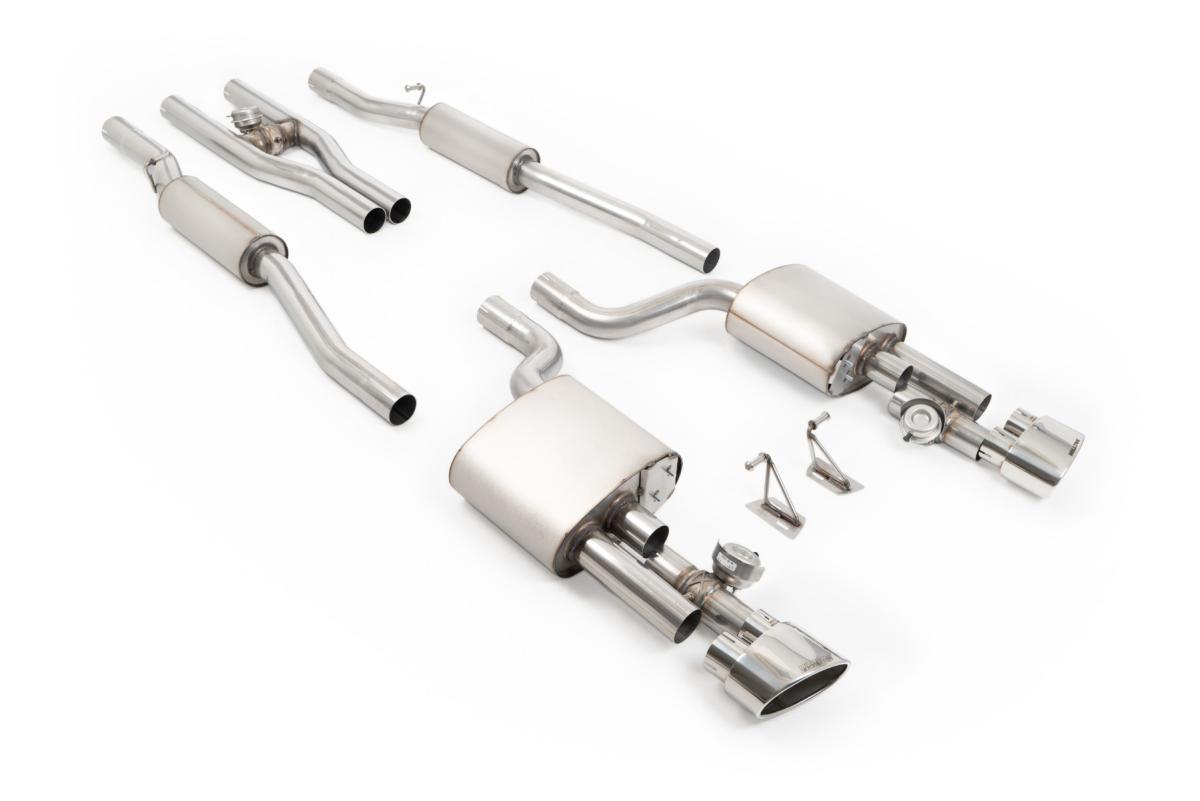 Milltek V2 Valved Cat-Back Exhaust | Audi B7 RS4 - Polished Tips
