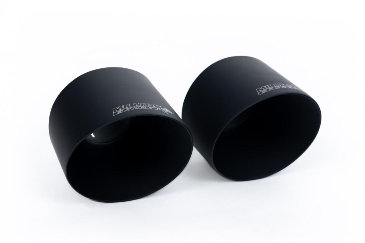 Milltek Resonated Cat-Back | Hyundai Veloster N - Cerakote Black Tips Milltek Resonated Cat-Back | Hyundai Veloster N - Cerakote Black Tips