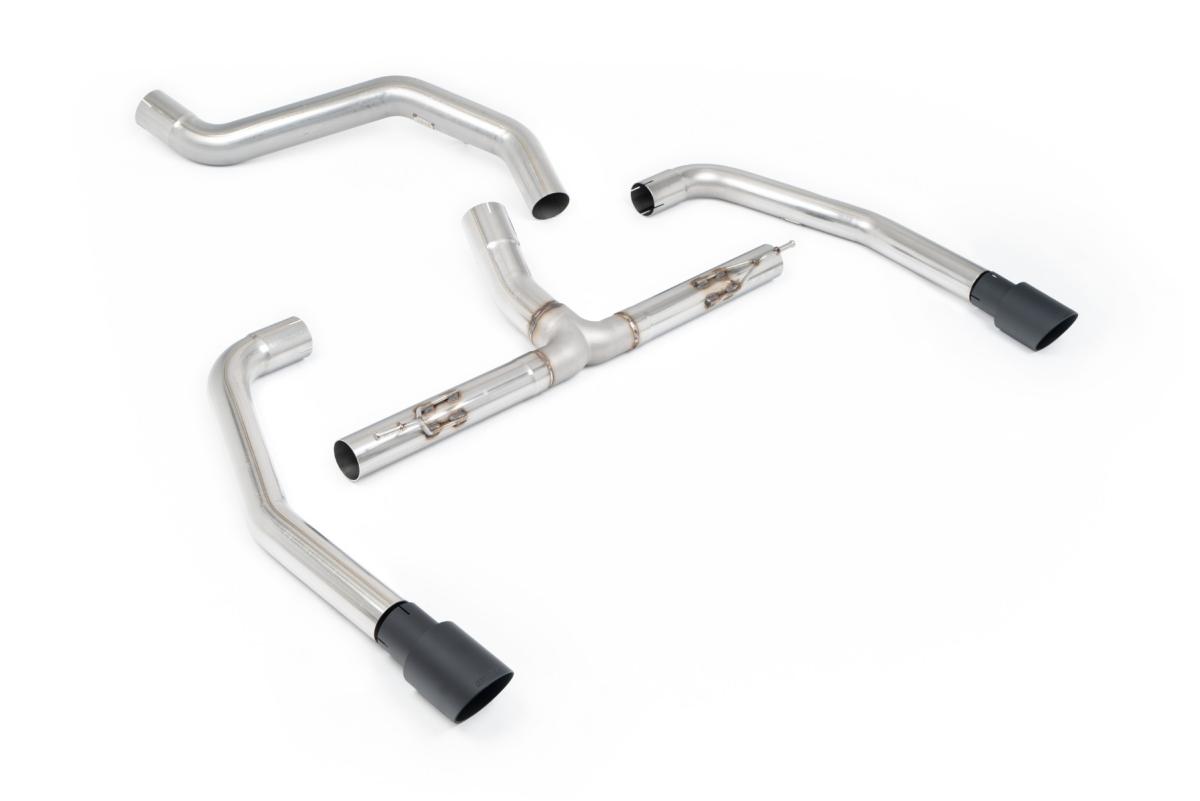 Milltek Non-Resonated GPF-Back Exhaust | INEOS Quartermaster - Cerakote Black Tips Milltek Non-Resonated GPF-Back Exhaust | INEOS Quartermaster - Cerakote Black Tips