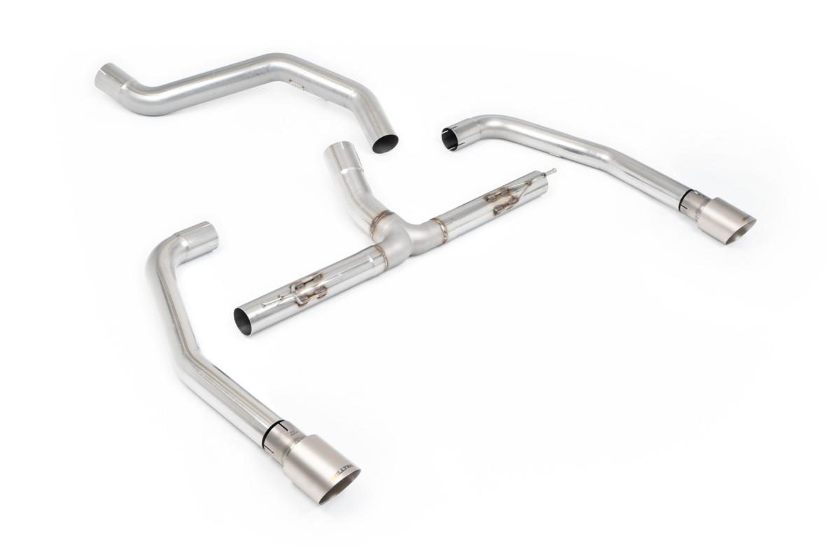 Milltek Non-Resonated GPF-Back Exhaust | INEOS Quartermaster - Brushed Titanium Tips Milltek Non-Resonated GPF-Back Exhaust | INEOS Quartermaster - Brushed Titanium Tips
