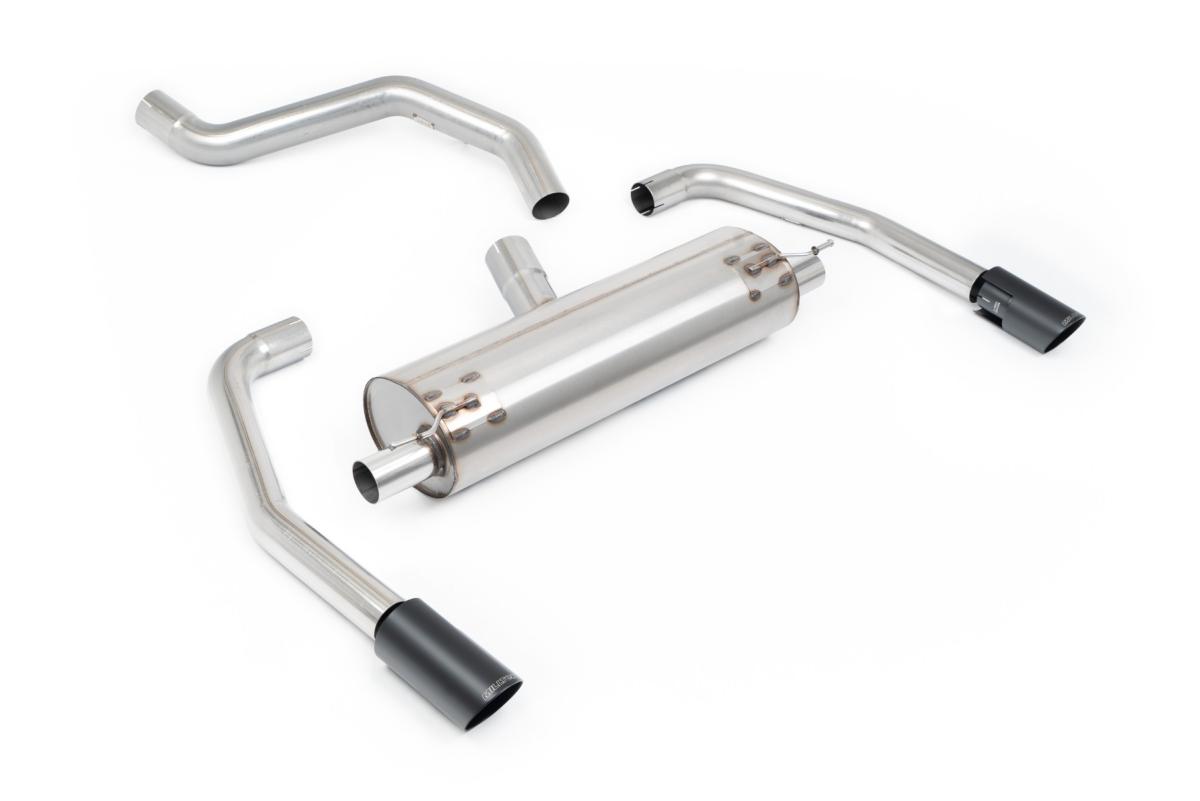 Milltek Resonated GPF-Back Exhaust | INEOS Quartermaster - Cerakote Black Tips