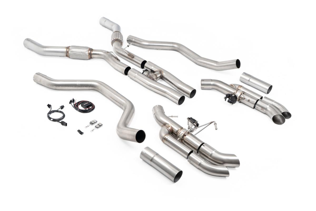 Milltek 80mm Non-Resonated Cat-Back Exhaust | Range Rover Vogue L460 P530 - downturn Tips Milltek 80mm Non-Resonated Cat-Back Exhaust | Range Rover Vogue L460 P530 - downturn Tips
