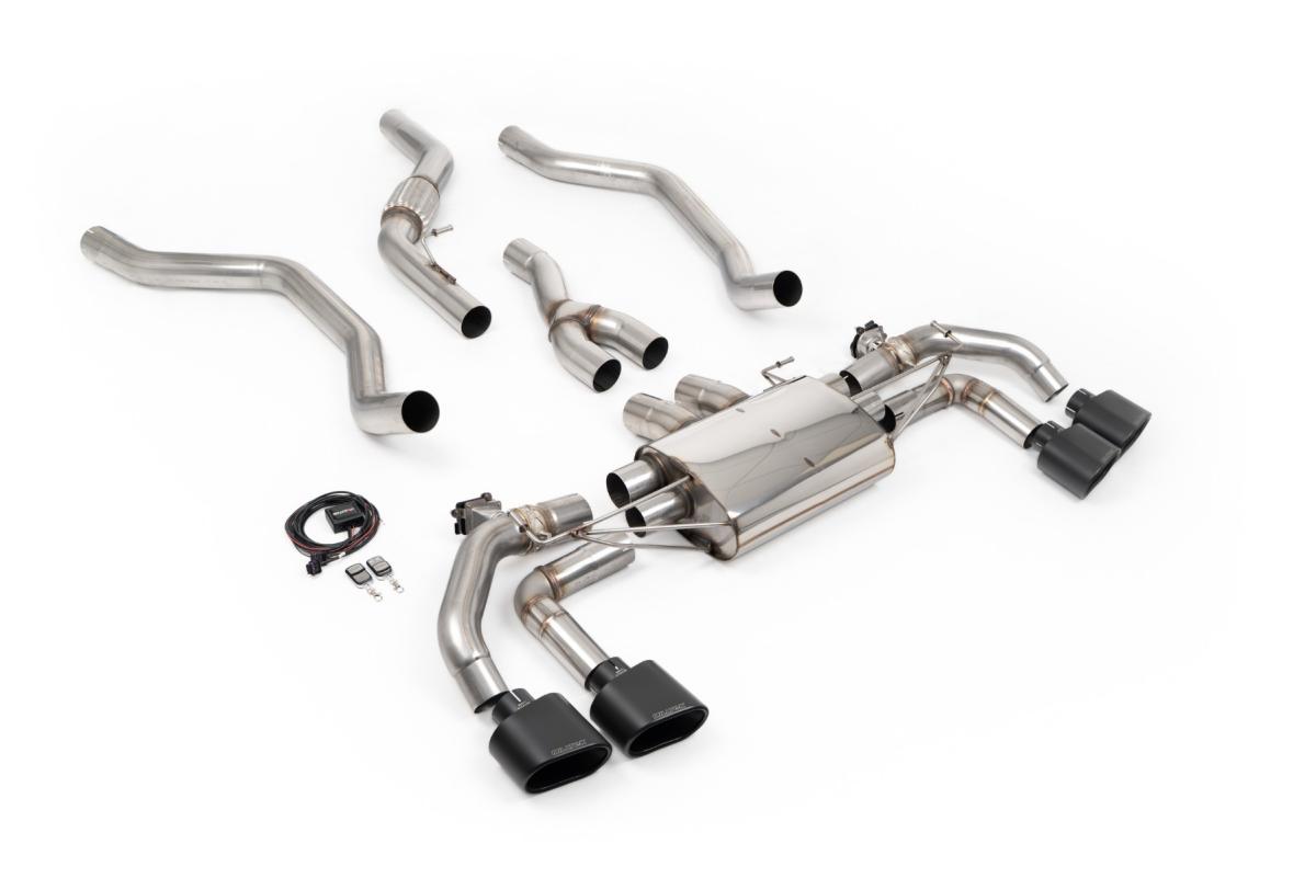 Milltek 80mm Valved Cat-Back Exhaust | Range Rover Sport P400 L461 - Cerakote Black Oval Tips Milltek 80mm Valved Cat-Back Exhaust | Range Rover Sport P400 L461 - Cerakote Black Oval Tips