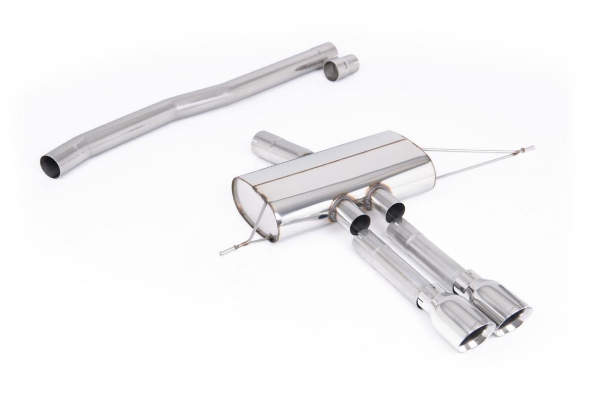Milltek Non-Resonated Cat-Back Exhaust | Mini F66 Cooper S - Polished Tips Milltek Non-Resonated Cat-Back Exhaust | Mini F66 Cooper S - Polished Tips