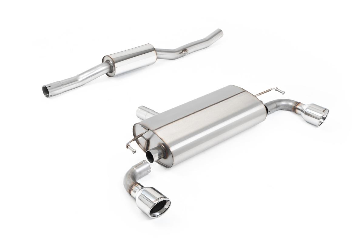 Milltek V2 Resonated Cat-Back Exhaust | VW Golf MK4 R32-Inward Rolled Polished Tips Milltek V2 Resonated Cat-Back Exhaust | VW Golf MK4 R32-Inward Rolled Polished Tips