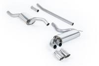 Milltek Resonated Downpipe-Back Exhaust | Audi UR Quattro 10V - Polished Tips