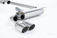 Milltek Non-Resonated Downpipe-Back Exhaust | Audi UR Quattro 10V - Polished Tips