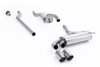 Milltek Resonated Downpipe-Back Exhaust | Audi UR Quattro 20V - Polished Tips