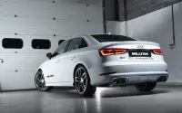 Milltek Resonated Cat-Back Exhaust | Audi 8V S3 - Cerakote Black Tips