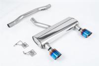 Milltek Non-Resonated Cat-Back Exhaust | Audi TT MK1 - Burnt Titanium Tips