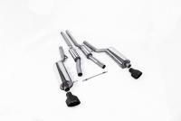Milltek Resonated Cat-Back Exhaust | Audi RS6 C5 - Cerakote Black Tips