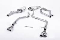 Milltek Race Non-Resonated Cat-Back Exhaust | Audi B8 S5 - Polished Tips