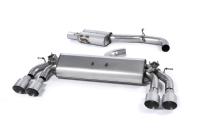 Milltek Resonated Cat-Back Exhaust | Audi S3 8V - Brushed Titanium Tips