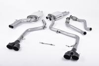 Milltek Non-Resonated Cat-Back Exhaust | Audi B8.5 S5 - Cerakote Black Tips