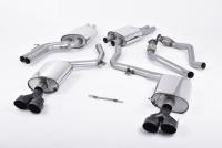 Milltek Resonated Cat-Back Exhaust | Audi B8.5 S5 - Cerakote Black Tips