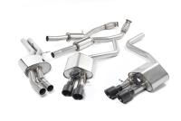 Milltek Resonated Cat-Back Exhaust | Audi D4 S8 - Cerakote Black Tips