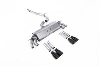 Milltek Non-Resonated Cat-Back Exhaust | Audi S3 8V.2 - Cerakote Black Tips