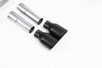 Milltek Non-Resonated Cat-Back Exhaust | Audi S3 8V.2 - Cerakote Black Tips
