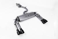 Milltek Resonated Cat-Back Exhaust | Audi 8V S3 - Cerakote Black Tips