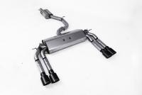 Milltek Resonated Cat-Back Exhaust | Audi 8V S3 - Cerakote Black Tips