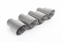 Milltek Resonated Cat-Back Exhaust | Audi 8R SQ5 - Brushed Titanium Tips